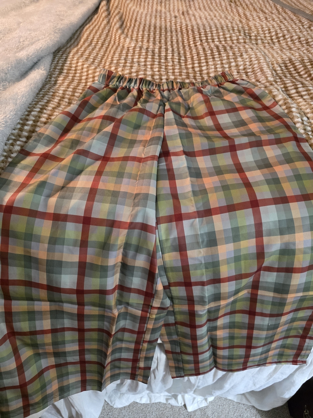 Plaid Wide Leg Pants in Multicolor